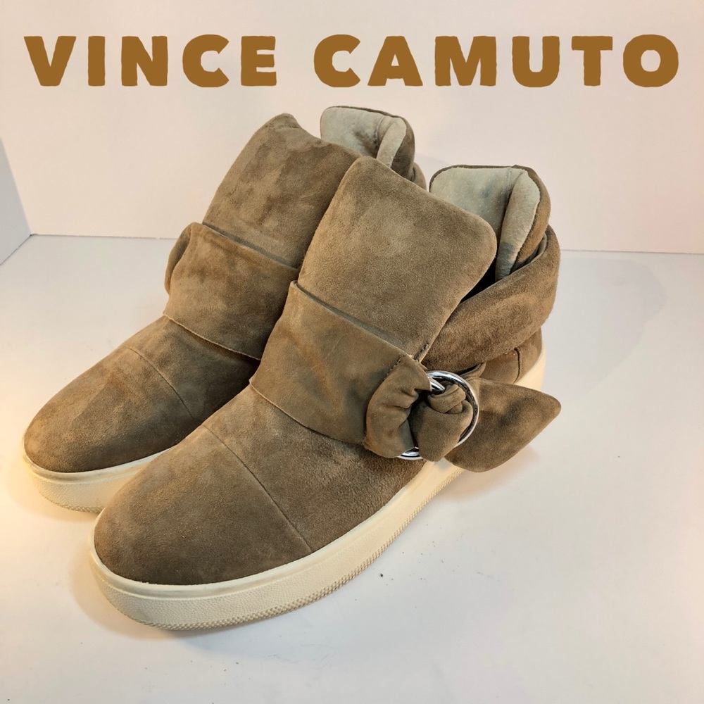 Vince Camuto platform high top slip on sneakers